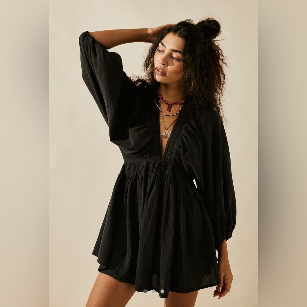 Free People Black Mini Dress
